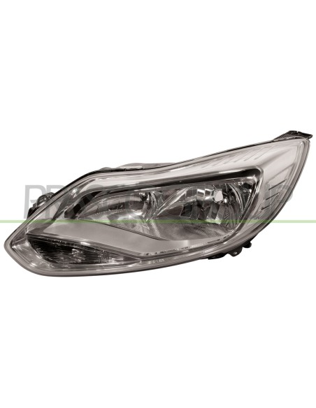 PROIETTORE SINISTRO H1+H7 ELETTRICO CROMATO CON MOTORE FORD FOCUS Mod. 03-11 - 12-14