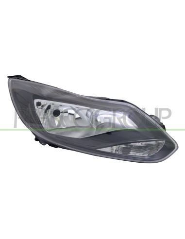 PROIETTORE DESTRO H7+H1 ELETTRICO CON MOTORE NERO FORD FOCUS Mod. 03-11 - 12-14