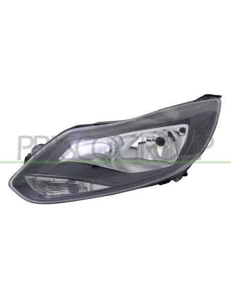 PROIETTORE SINISTRO H7+H1 ELETTRICO CON MOTORE NERO FORD FOCUS Mod. 03-11 - 12-14