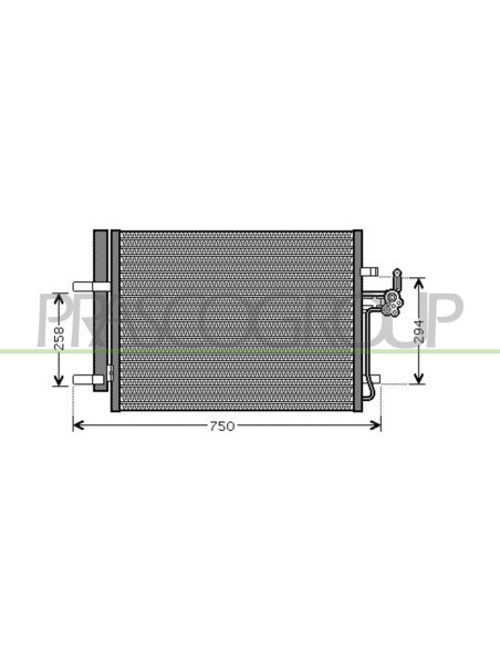 CONDENSATORE VOLVO XC70 Mod. 09-07 - 09-13