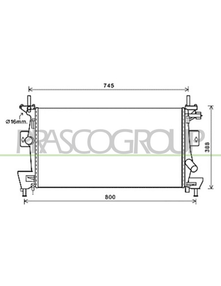 RADIATORE FORD FOCUS Mod. 03-11 - 12-14