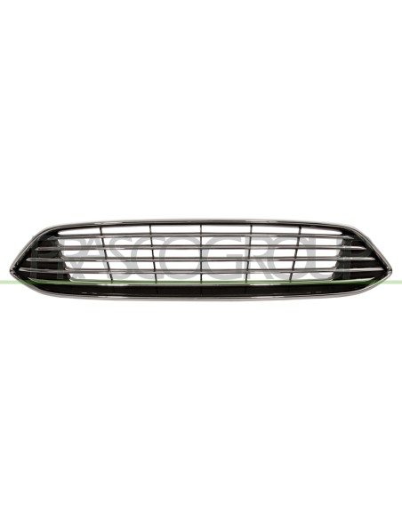 GRIGLIA RADIATORE NERA CON MODANATURE CROMATE CON CORNICE CROMATA FORD FOCUS Mod. 01-15 - 06-18
