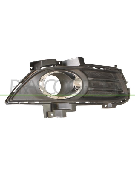 GRIGLIA DESTRA PARAURTI ANTERIORE NERA CON CORNICE CROMATA FORD MONDEO Mod. 10-14 - 02-19