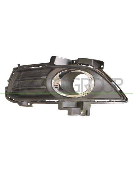 GRIGLIA SINISTRA PARAURTI ANTERIORE NERA CON CORNICE CROMATA FORD MONDEO Mod. 10-14 - 02-19