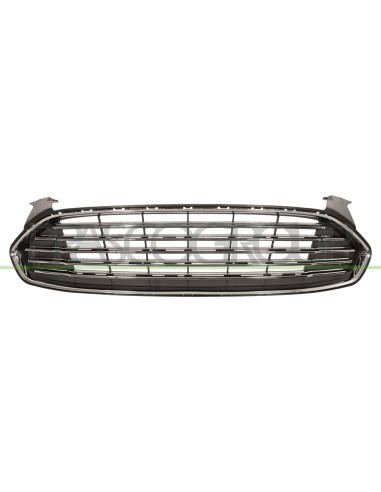 GRIGLIA RADIATORE NERA CON MODANATURE E CORNICE CROMATE FORD MONDEO Mod. 10-14 - 02-19