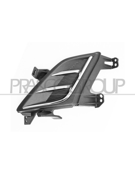 GRIGLIA SINISTRA PARAURTI ANTERIORE NERA CON CORNICE CROMATA FORD FOCUS Mod. 07-18 - 02-22