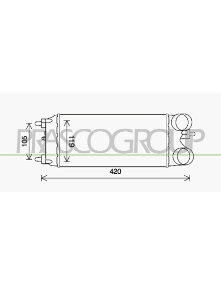 INTERCOOLER FORD B MAX Mod. 04-12 - 09-17