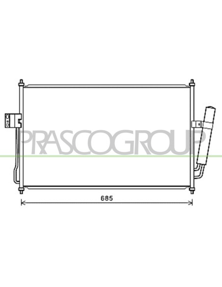 CONDENSATORE FORD C MAX Mod. 08-10 - 04-15
