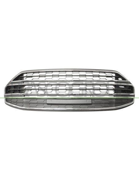 GRIGLIA PARAURTI ANTERIORE CENTRALE NERA CON MODANATURA CROMATA FORD ECOSPORT Mod. 10-13 - 12-17