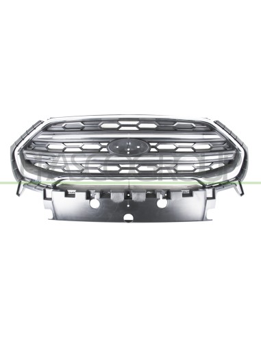 GRIGLIA RADIATORE NERA CON MODANATURE CROMATE CON CORNICE CROMATA MOD. PLUS FORD ECOSPORT Mod. 01-18