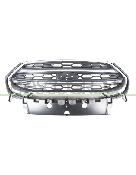 GRIGLIA RADIATORE NERA CON MODANATURE CROMATE CON CORNICE CROMATA MOD. PLUS FORD ECOSPORT Mod. 01-18