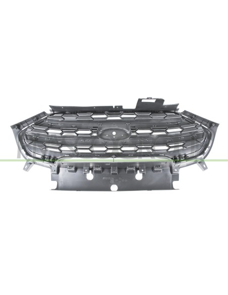 GRIGLIA RADIATORE NERA CON MODANATURE CROMATE CON CORNICE CROMATA MOD. PLUS FORD ECOSPORT Mod. 01-18