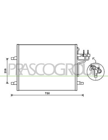 CONDENSATORE FORD - KUGA - Mod. 06-08 - 12-12