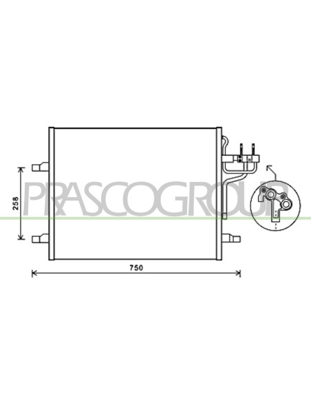 CONDENSATORE FORD - KUGA - Mod. 06-08 - 12-12