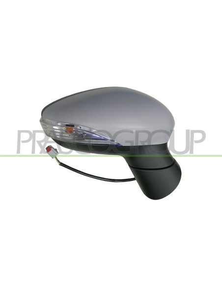 RETROVISORE DESTRO ELETTRICO CON PRIMER CON FANALE ASFERICO FORD FIESTA MK VI Mod. 01-13 - 04-17