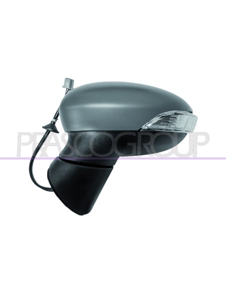 RETROVISORE SINISTRO ELETTRICO TERMICO CON PRIMER CON FANALE ASFERICO 10H6P FORD FIESTA MK VI Mod. 01-13 - 04-17