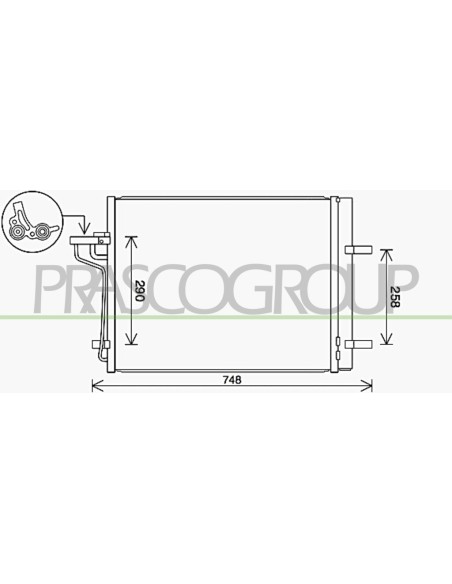 CONDENSATORE FORD - KUGA - Mod. 01-13 - 08-16