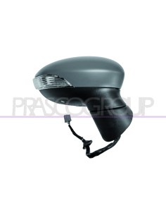 RETROVISORE DESTRO ELETTRICO TERMICO CON PRIMER CON FANALE CON LUCE CORTESIA ASFERICO 10H8P FORD FIESTA MK VI Mod. 01-13 - 04-17