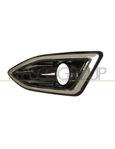 GRIGLIA SINISTRA PARAURTI ANTERIORE NERA CON SEDE FENDI CON CORNICE CROMATA FORD EDGE Mod. 01-16 - 09-18