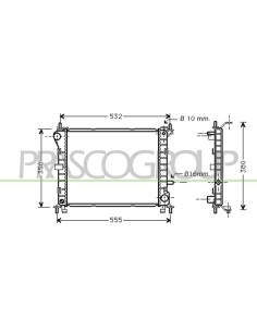 RADIATORE FORD - FOCUS - Mod. 11-98 - 10-01