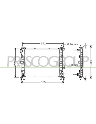 RADIATORE FORD - FOCUS - Mod. 11-98 - 10-01