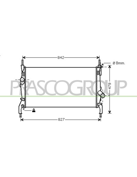 RADIATORE FORD TRANSIT Mod. 03-06 - 04-13
