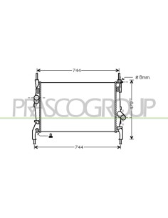 RADIATORE FORD TRANSIT Mod. 03-06 - 04-13