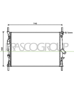 RADIATORE FORD - TRANSIT - Mod. 03-06 - 04-13