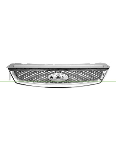 GRIGLIA RADIATORE ARGENTO CON CORNICE CROMATA FORD FOCUS Mod. 03-05 - 07-07