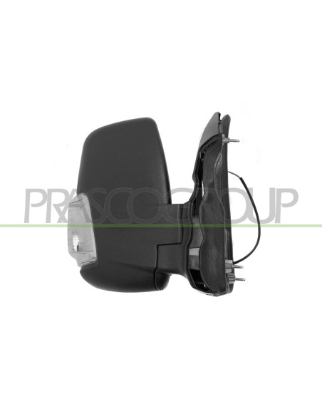 RETROVISORE DESTRO MANUALE NERO CON FANALE BIANCO BRACCIO CORTO CONVESSO 2 PINS FORD TRANSIT (TTG) Mod. 01-14 - 08-19