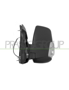 RETROVISORE SINISTRO MANUALE NERO CON FANALE BIANCO BRACCIO CORTO CONVESSO 2 PINS FORD TRANSIT (TTG) Mod. 01-14 - 08-19
