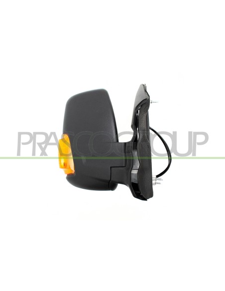 RETROVISORE DESTRO ELETTRICO NERO TERMICO BRACCIO CORTO CON FANALE ARANCIO CONVESSO 6 PINS FORD TRANSIT (TTG) Mod. 01-14 - 08-19