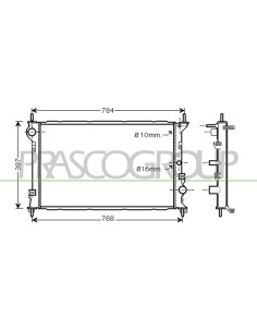 RADIATORE FORD TRANSIT-TOURNEO CONNECT Mod. 02-03 - 07-06
