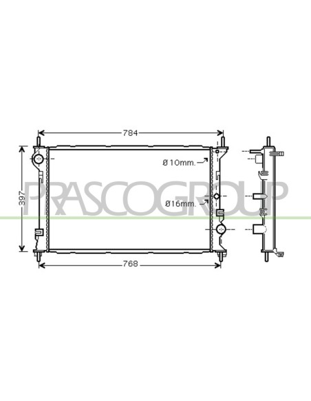 RADIATORE FORD TRANSIT-TOURNEO CONNECT Mod. 02-03 - 07-06
