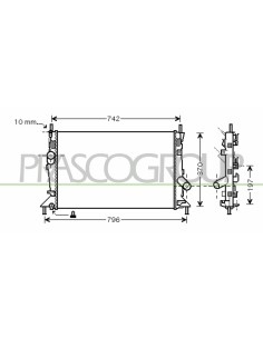 RADIATORE FORD - FOCUS - Mod. 03-05 - 07-07