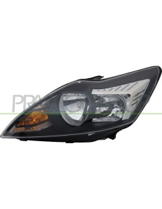 PROIETTORE SINISTRO H1+H7 ELETTRICO NERO CROMATO CON MOTORE FORD FOCUS Mod. 08-07 - 02-11