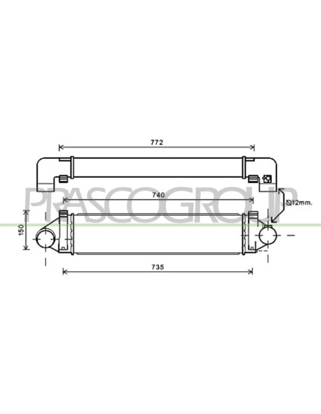 INTERCOOLER FORD FOCUS Mod. 08-07 - 02-11