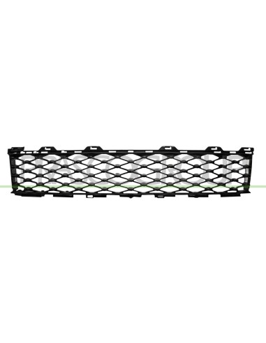 GRIGLIA PARAURTI ANTERIORE CENTRALE NERA MOD. POP FIAT 500 Mod. 07-15