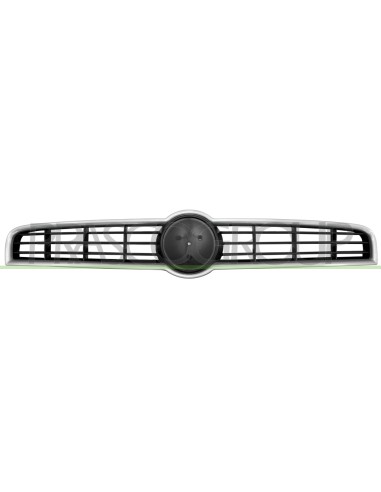 GRIGLIA RADIATORE NERA CON CORNICE ARGENTO MOD. ACTIVE POP BUSINESS FIAT BRAVO Mod. 01-07 - 06-14