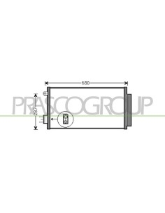 CONDENSATORE FIAT 500 L Mod. 04-12 - 05-17