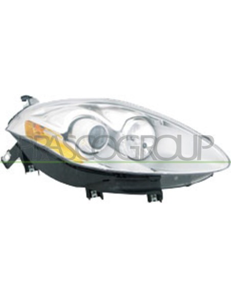 PROIETTORE DESTRO H1+H1 ELETTRICO CROMATO CON MOTORE FIAT BRAVO Mod. 01-07 - 06-14