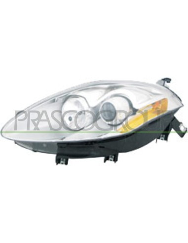 PROIETTORE SINISTRO H1+H1 ELETTRICO CROMATO CON MOTORE FIAT BRAVO Mod. 01-07 - 06-14