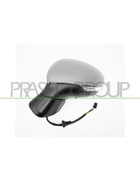 RETROVISORE SINISTRO ELETTRICO TERMICO CON PRIMER CON FANALE CHIUDIBILE CONVESSO 8 PINS FIAT 500 X CITY LOOK Mod. 01-15 - 10-18