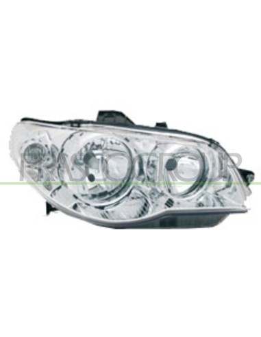 PROIETTORE SINISTRO H7+H7 ELETTRICO CON MOTORE CROMATO FIAT PALIO ALBEA STRADA PICK UP Mod. 01-05 - 04-12