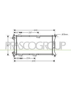 RADIATORE FIAT - PANDA - Mod. 01-86 - 08-03