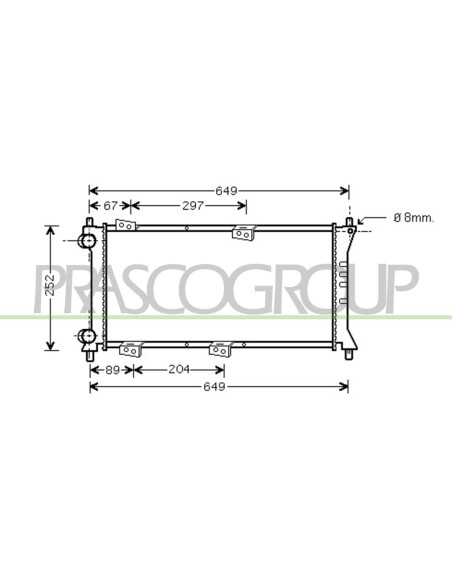 RADIATORE FIAT - PANDA - Mod. 01-86 - 08-03