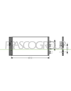 CONDENSATORE FIAT PUNTO Mod. 04-03 - 04-11
