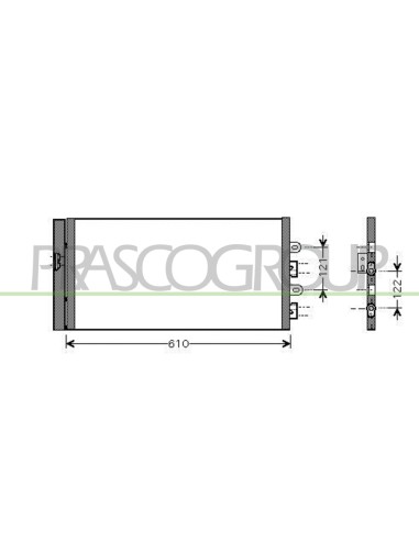 CONDENSATORE FIAT PUNTO Mod. 04-03 - 04-11