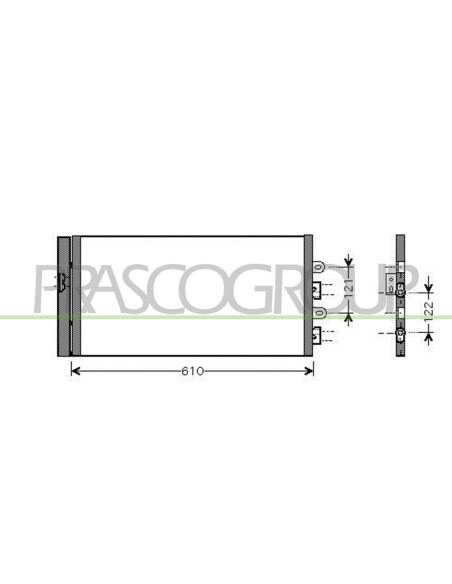 CONDENSATORE FIAT PUNTO Mod. 04-03 - 04-11