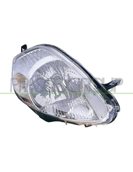 PROIETTORE DESTRO H4 ELETTRICO CROMATO CON MOTORE MOD. in poi 08 FIAT GRANDE PUNTO Mod. 09-05 - 09-09